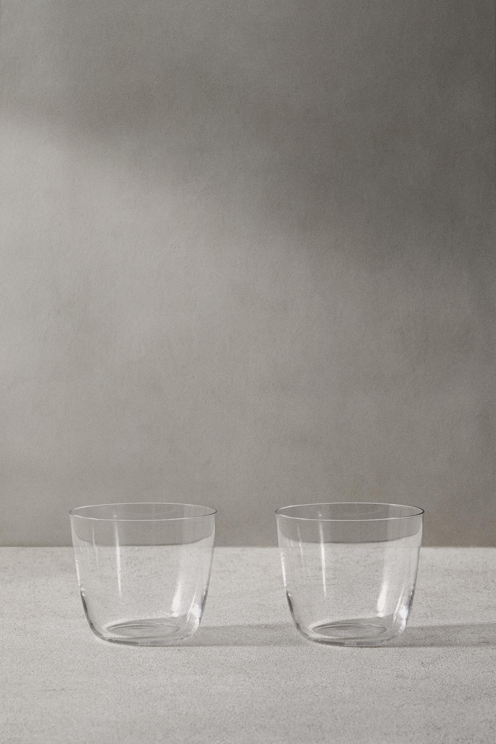 ENSEMBLE PETIT VERRE EN CRISTALLIN (LOT DE 2)
